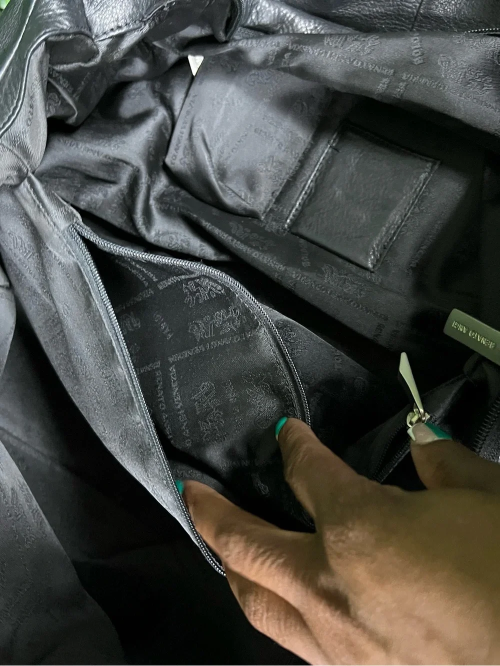 RENATO ANGI | Italian Leather Satchel/Duffle Bag